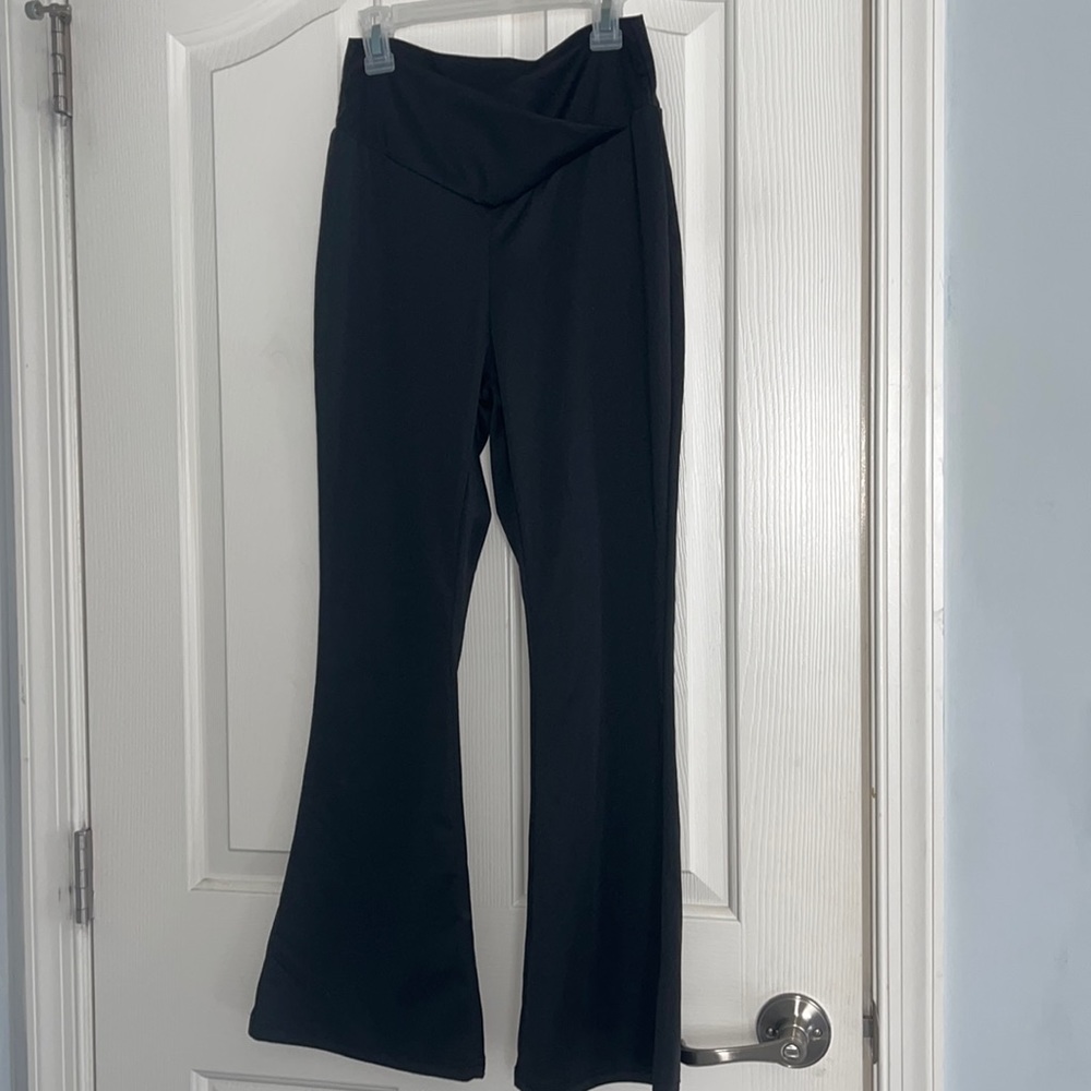 Cross over flare leggings